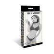 Sportsheets Sex & Mischief Brat Collar & Leash packaging featuring model with stylish collar and leash.