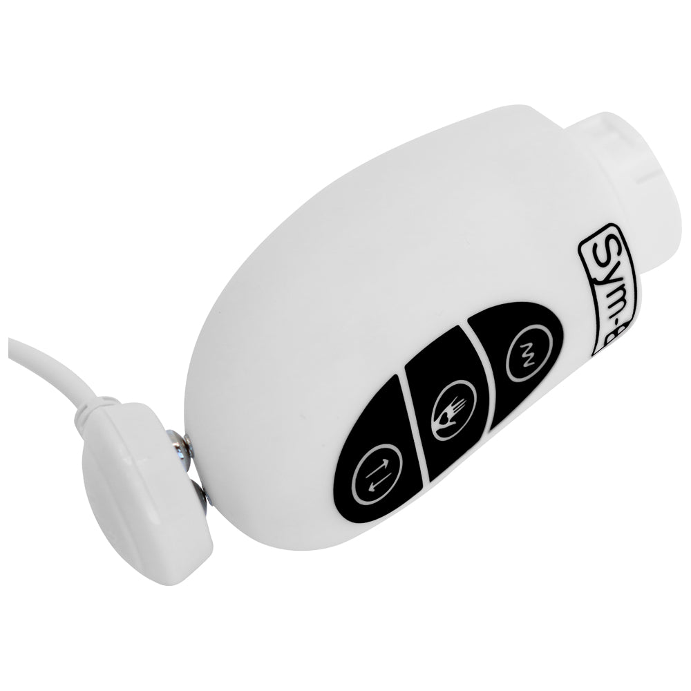Xcitme Sym-B Master Controller Vibrator Accessory top view with control buttons and cable.