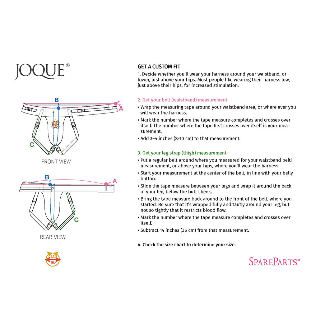 SpareParts Joque Double Strap Harness Black Size B
