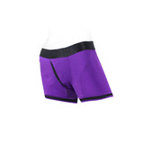 SpareParts Tomboii Nylon Boxer Briefs Harness Purple/Black Size 3XL