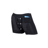 SpareParts Tomboii Rayon Boxer Briefs Harness Black Size 5XL