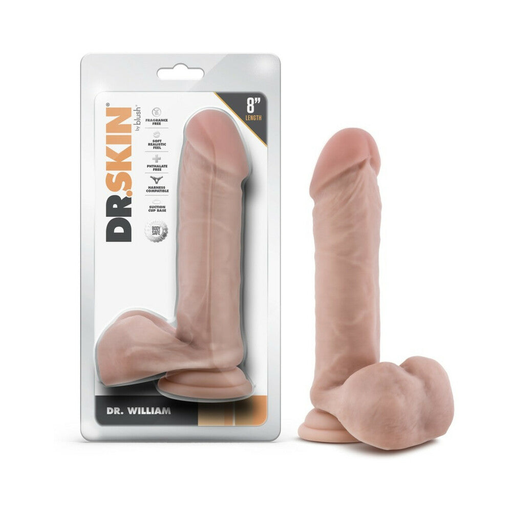 Dr. Skin Dr. William 8 inches Dildo with Balls Beige