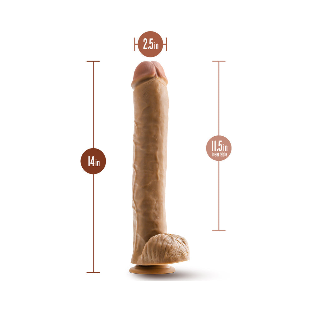 Dr. Skin Dr. Michael 14 inches Dildo with Balls Tan