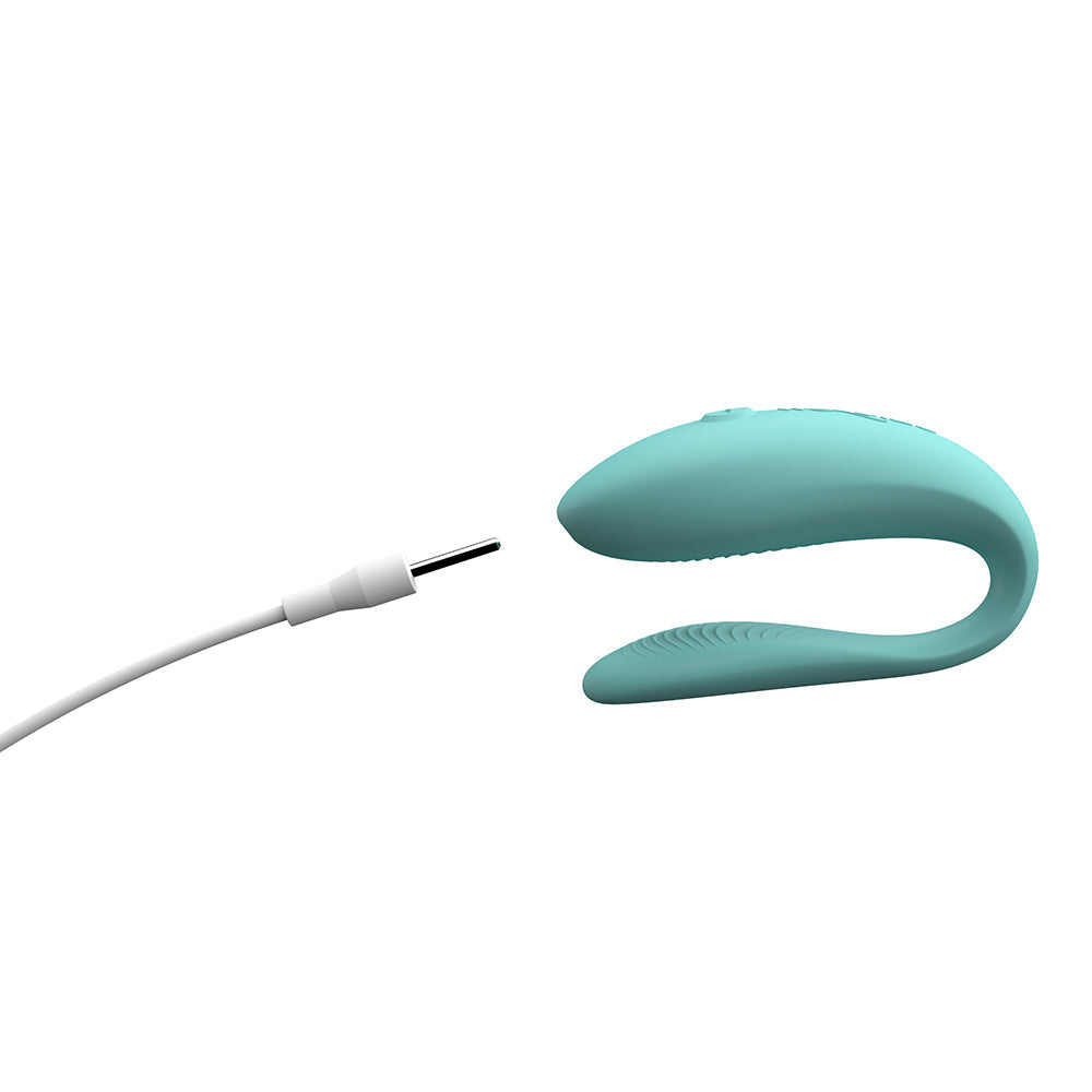 We-Vibe Sync Lite App Control Rechargeable Silicone Couples Vibrator - Aqua
