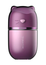 SVAKOM Klitty Dual Licking & Suction Stimulator Lavender with playful cat-shaped design.