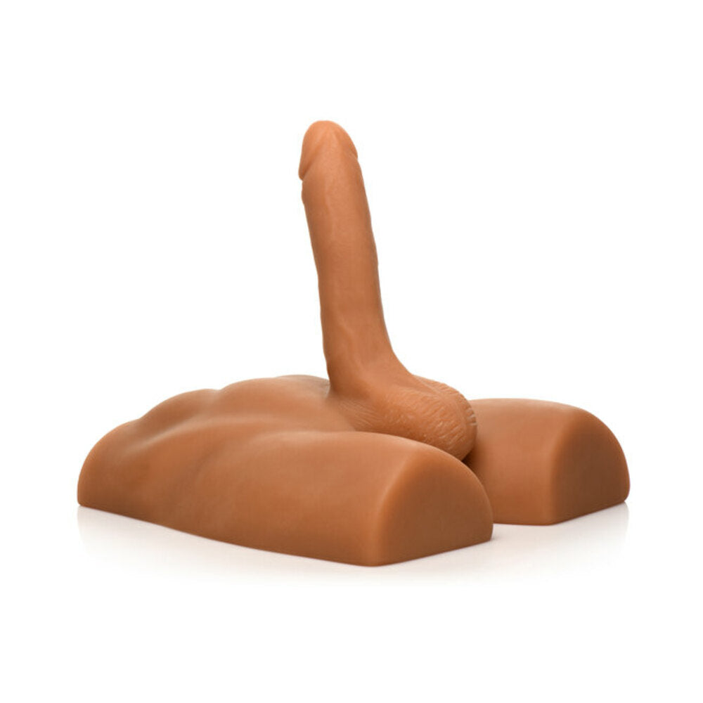 Jock Ass Masturbator with Posable 7 inches Dildo Medium