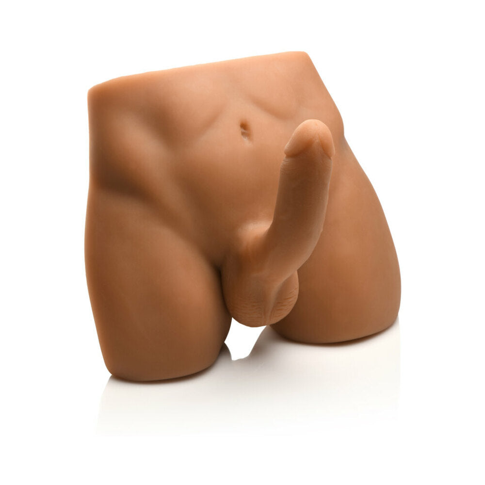 Jock Ass Masturbator with Posable 7 inches Dildo Medium