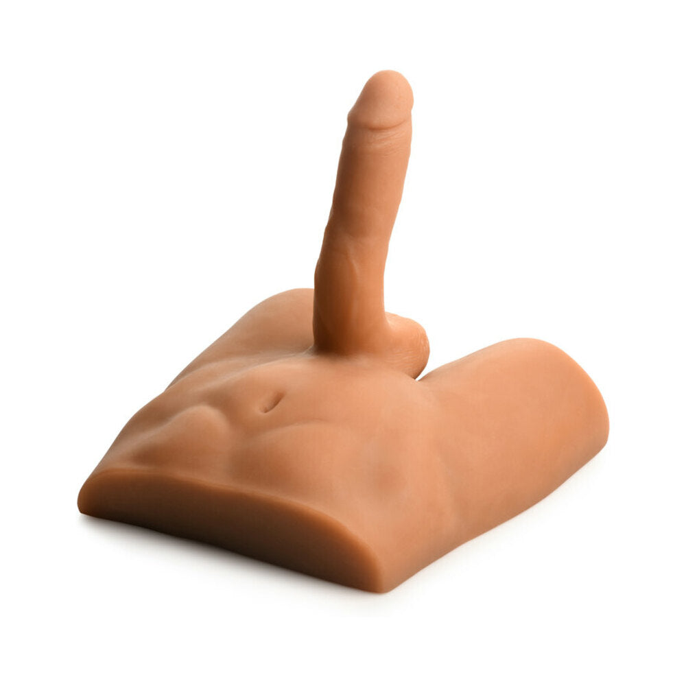 Jock Ass Masturbator with Posable 7 inches Dildo Medium