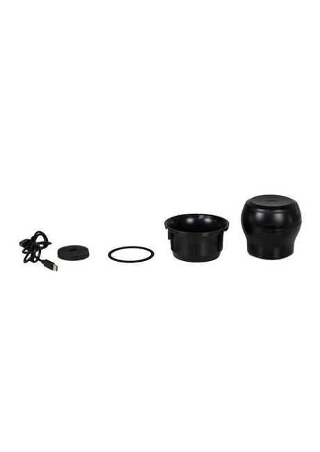 Kiiroo PowerBlow Interactive Suction BlowJob Device components including USB cable, suction attachment, and various parts.