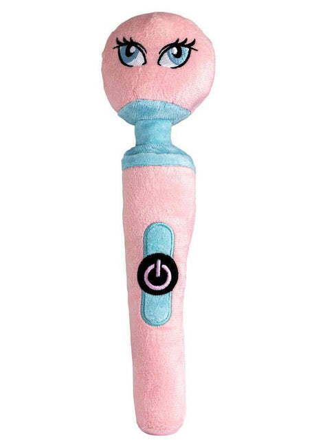 Scruffy Wanda DelPoochie Pink Blue plush dog toy with a colorful design and playful features for dogs.