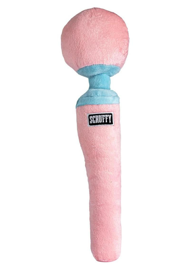 Plush Scruffy Wanda DelPoochie Pink Blue dog toy, perfect for fetching and cuddling.