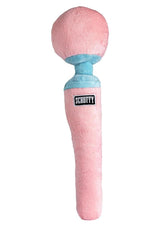 Plush Scruffy Wanda DelPoochie Pink Blue dog toy, perfect for fetching and cuddling.