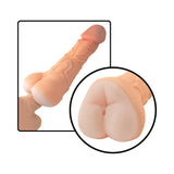 Realcocks Self Lubricating 9 inches 3-in-1 Masturbator Beige