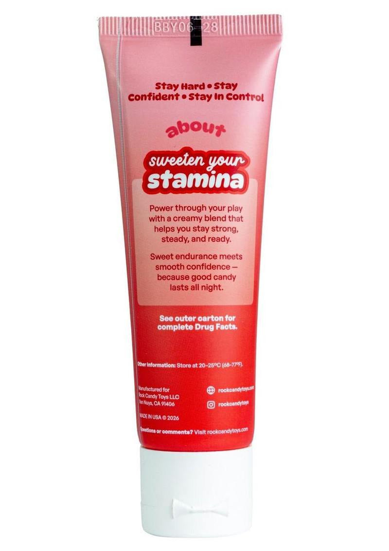 Rock Candy Stamina Sta Hard Cream 1.7 Oz tube, designed for stamina and confidence during play.