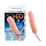 H2O Splish Splash 7 inches Dildo Douche Beige