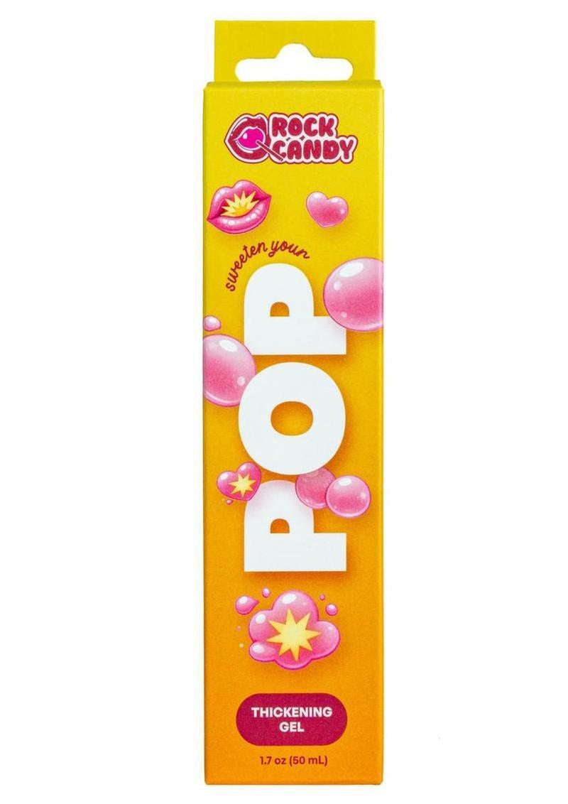 Rock Candy Pop Thickening Cream 1.7 Oz packaging featuring vibrant colors and playful bubble graphics.