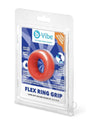 B-Vibe Flex Ring Bulk Silicone Cock Ring Red packaging showcasing premium comfort and durability.