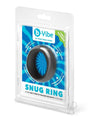 B-Vibe Snug Ring Silicone Cock Ring 40 mm Black packaging with blue design and product details.