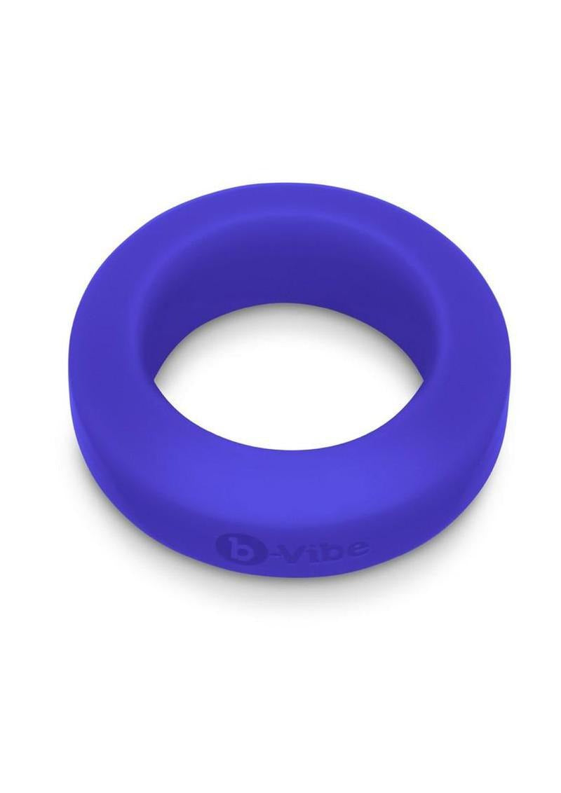B-Vibe Flex Ring GT Silicone Cock Ring 32 mm Blue displayed on a white background.