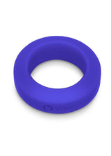 B-Vibe Flex Ring GT Silicone Cock Ring 32 mm Blue displayed on a white background.