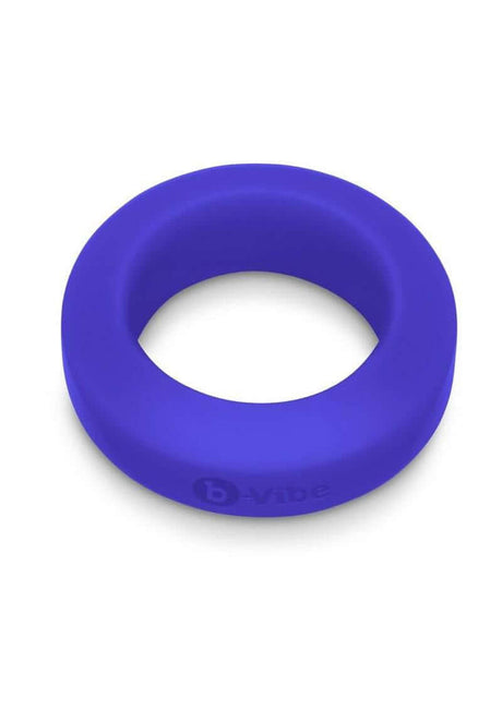 B-Vibe Flex Ring GT Silicone Cock Ring 32 mm Blue displayed on a white background.