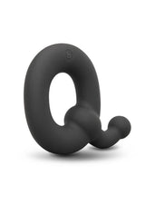 B-Vibe Flex Ring Tap Silicone Cock Ring Black with a smooth finish for enhanced comfort and durability.