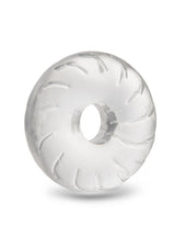 B-Vibe Stretch Tech Drive Ultra Stretchy Cock Ring Clear with a smooth, seamless finish for comfort and durability.