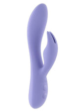 Selopa Purple Craze Rechargeable Silicone Rabbit Vibrator Purple designed for dual stimulation and pleasure.