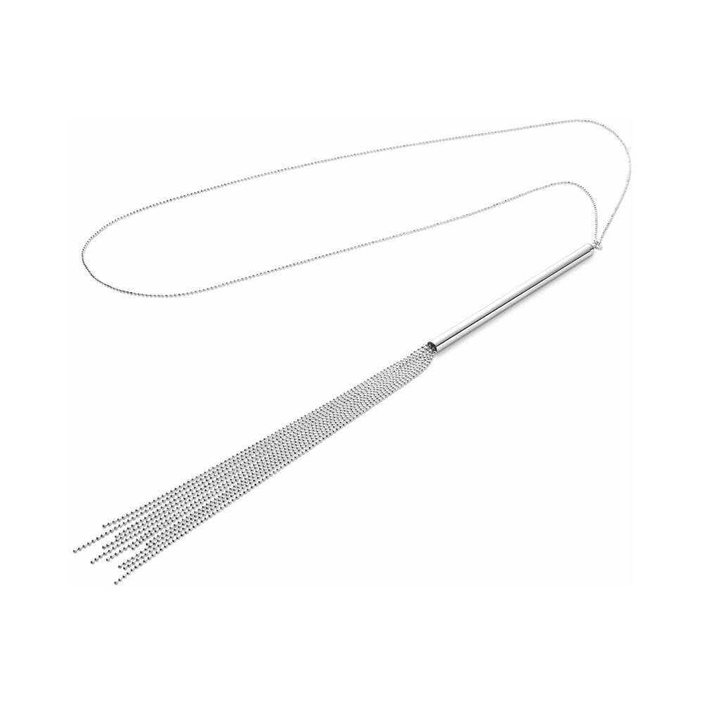 Bijoux Indiscrets Magnifique Chain Necklace Whip Silver