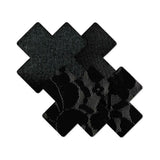 Nippies Basic Black Crosses Pasties Size B