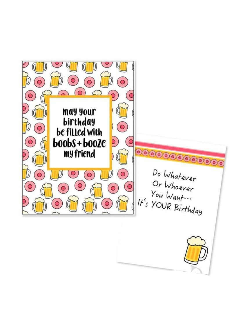 Naughty Greeting Card May Your Birthday Be Filled With