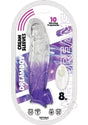 Wet Dreams Dreamboy Vibrating Penis Sleeve 8 Inch Purple