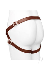 Together NudeFit FlexCurv Adjustable Harness Chocolate on a mannequin showcasing a flattering fit and adjustable straps.