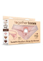 Together NudeFit FlexCurv Adjustable Harness Vanilla packaging showing adjustable strap-on harness design.