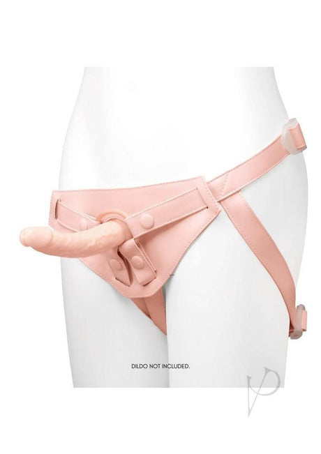Together NudeFit FlexCurv Adjustable Harness Vanilla worn on a model, showcasing its design and fit.