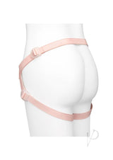Together NudeFit FlexCurv Adjustable Harness Vanilla showcased on a mannequin, highlighting its adjustable straps and soft design.