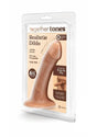 Together Realistic Dildo with Suction Base 6.5 Inch Caramel in packaging highlighting lifelike details and use.