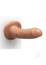 Together Realistic Dildo with Suction Base 6.5 Inch Caramel displayed on a white background.