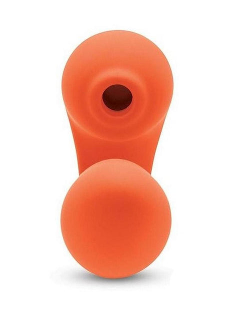 Bodywand 4Play Suck & Buzz Clitoral Stimulator Orange showcasing the innovative dual-action design.