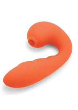Bodywand 4Play Suck & Buzz Clitoral Stimulator Orange - dual-action pleasure toy with suction and vibration features.