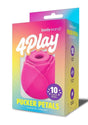 Bodywand 4Play Pucker Petals Clitoral Stimulator Pink packaging showcasing 10 suction modes.