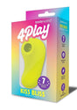 Bodywand 4Play Petite Bliss Clitoral Stimulator Yellow packaging with ergonomic design and seven suction modes.