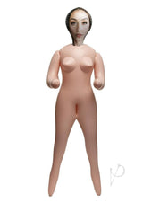 Fuck Dolls Thirsty Tiffany Inflatable Doll Vanilla standing with soft curves and inviting design for solo play.
