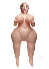 Fuck Dolls Heavy Heather Inflatable Doll Vanilla with voluptuous curves and playful design.