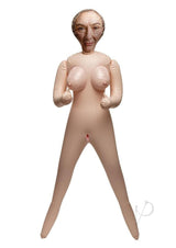 Fuck Dolls Horny Granny Inflatable Doll Vanilla with life-size design and playful features for adult fun.