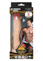 Working Stiff The Vibrating Surfer Vibrating Dildo Vanilla packaging with product details and model.