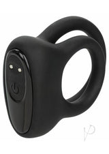 Pleasure Kits Power Play Collection Vibrator Kit Black dual enhancer ring for customizable stimulation.