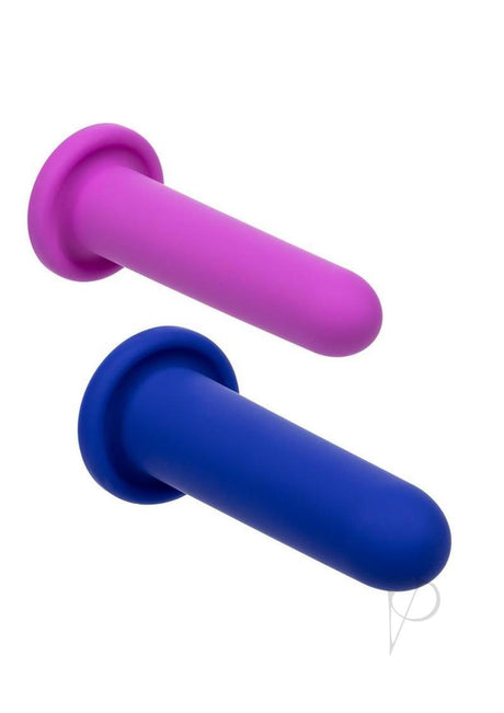 Dilators Silicone Intermediate Set (2 Piece) Assorted in pink and blue, designed for a comfortable dilation experience.