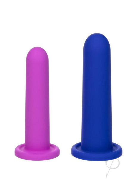 Dilators Silicone Intermediate Set (2 Piece) Assorted in pink and blue, designed for comfortable dilation.