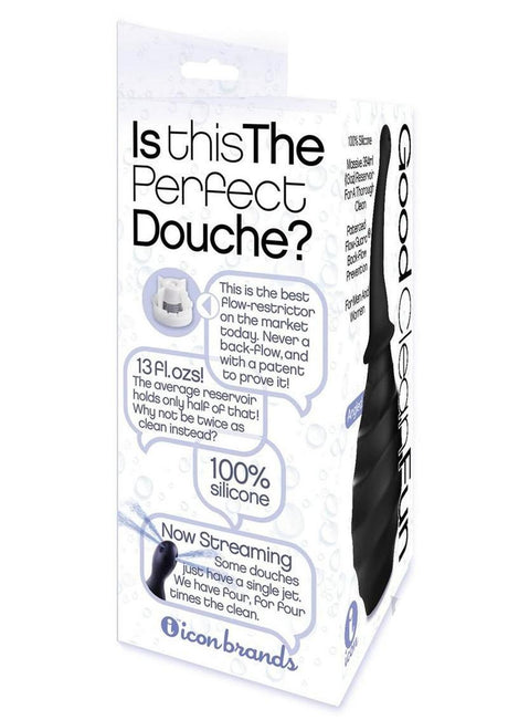 Good Clean Fun Silicone Angled Douche Black - Image 3